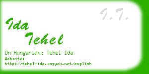 ida tehel business card